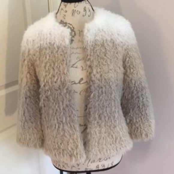 A.N.A Faux Fur Ombré Coat - NWT - Medium - Picture 2 of 8